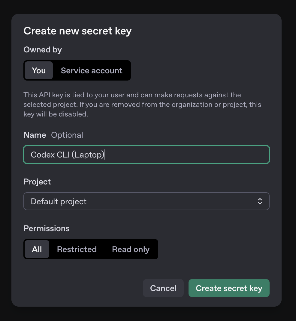 Setting up your API key