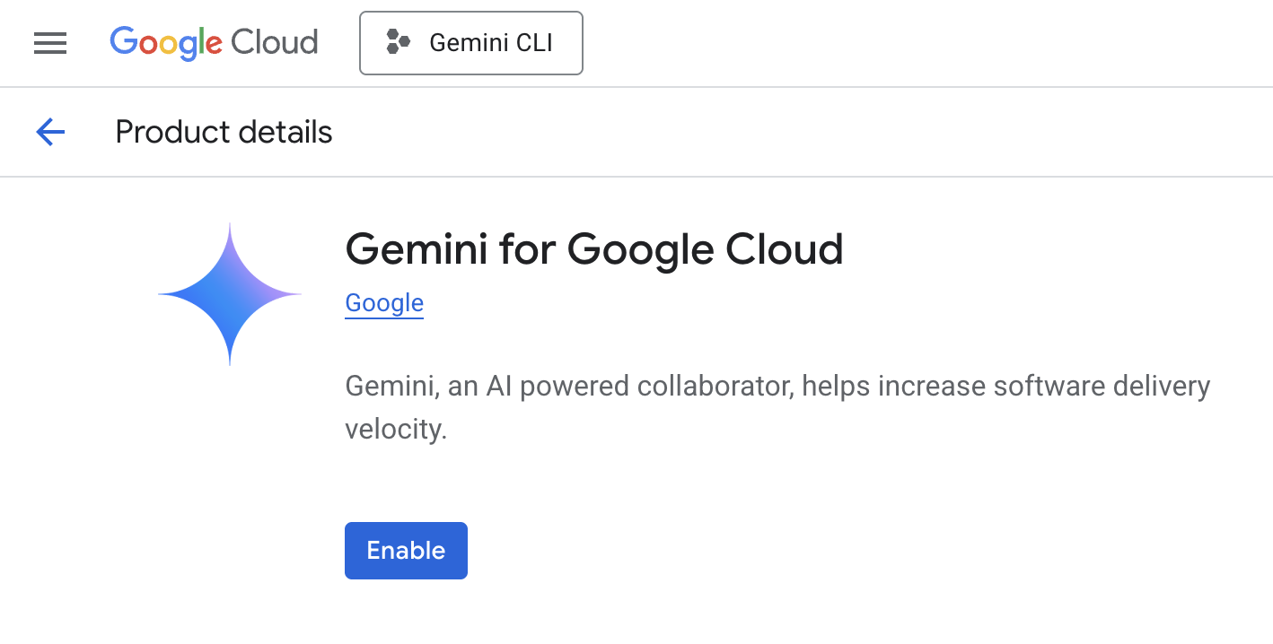 Google Cloud Platform - Enable Gemini API